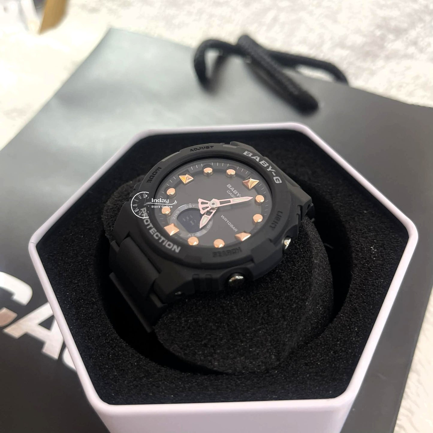 Casio Baby-G Women's Watch BGA-320-1A Resin Band Mineral Glass Shock Resistant