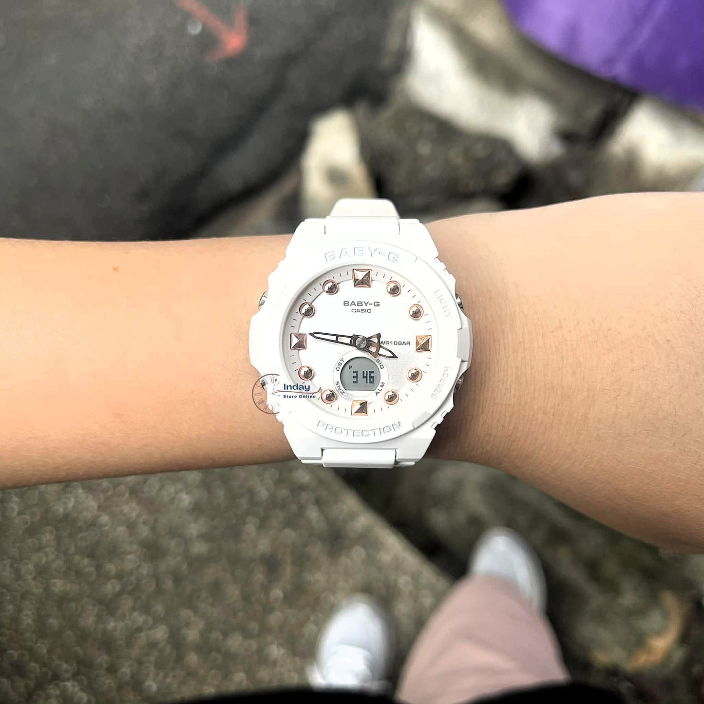 Casio Baby-G Women's Watch BGA-320-7A2 Resin Band Mineral Glass Shock Resistant