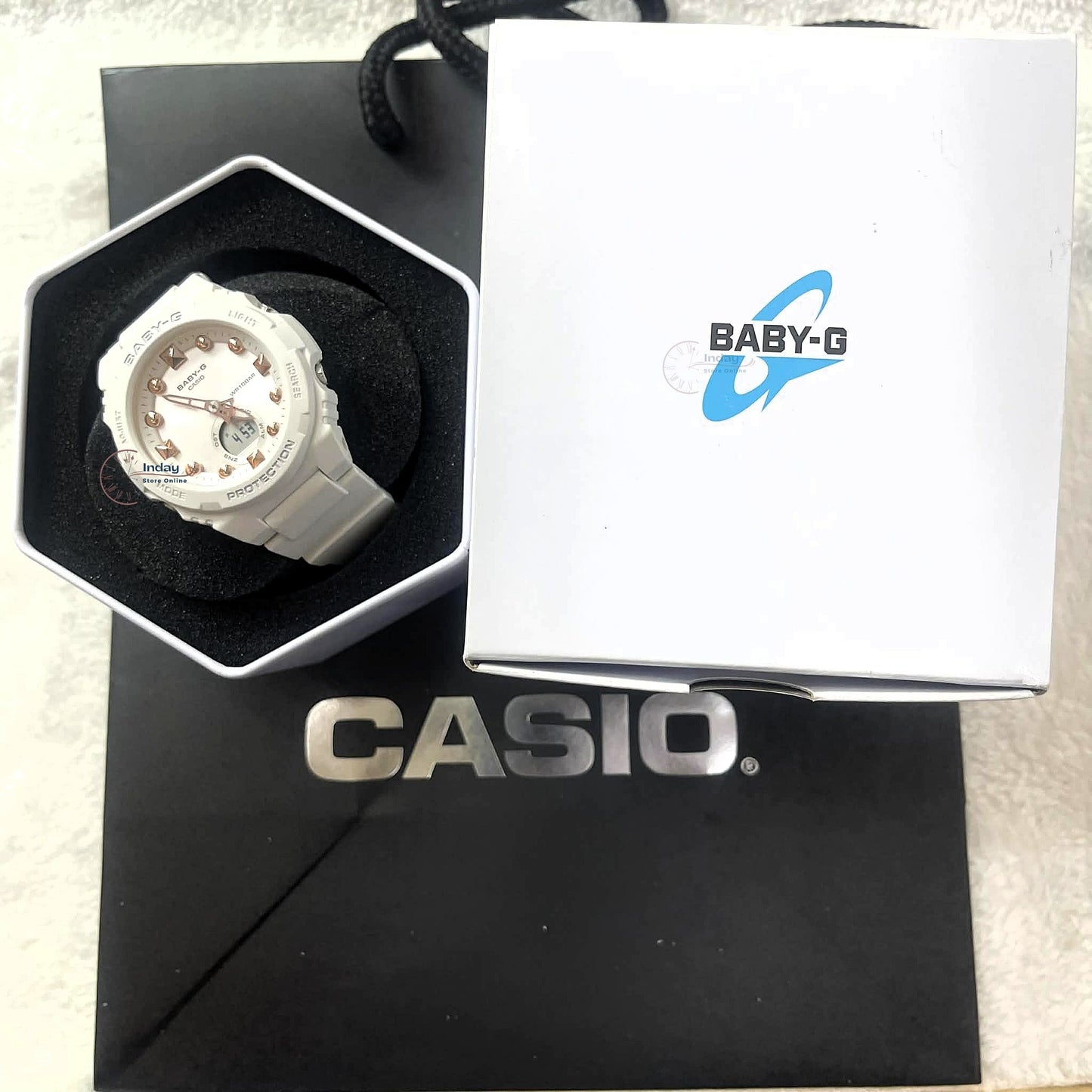 Casio Baby-G Women's Watch BGA-320-7A2 Resin Band Mineral Glass Shock Resistant