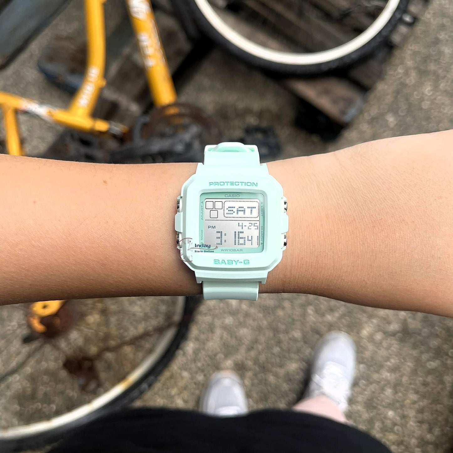 Casio Baby-G Women's Watch BGD-10-3 Resin Band Mineral Glass Shock Resistant