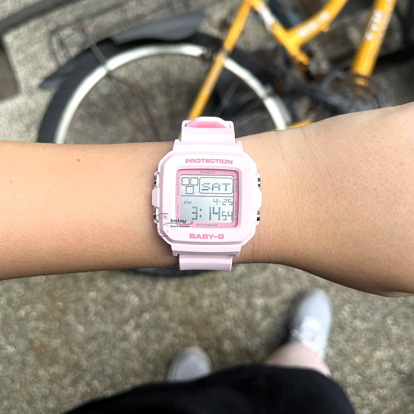 Casio Baby-G Women's Watch BGD-10-4 Resin Band Mineral Glass Shock Resistant