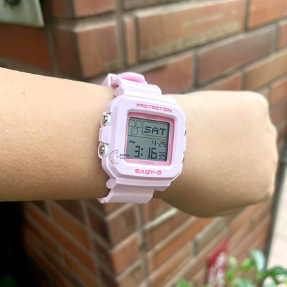 Casio Baby-G Women's Watch BGD-10-4 Resin Band Mineral Glass Shock Resistant
