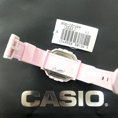Casio Baby-G Women's Watch BGD-10-4 Resin Band Mineral Glass Shock Resistant