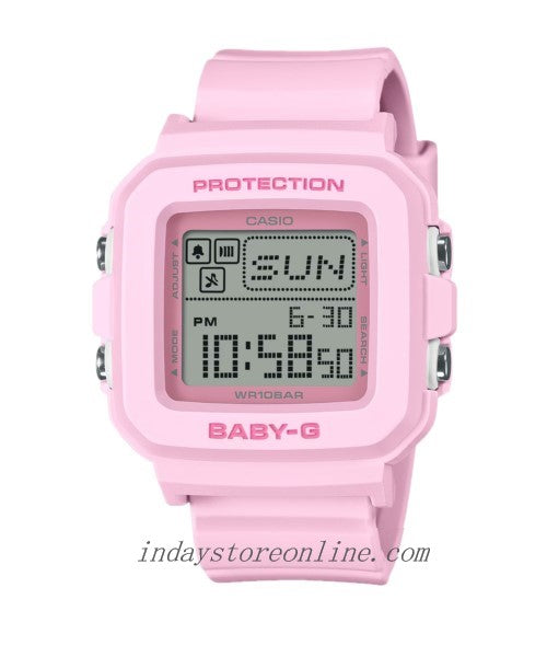 Casio Baby-G Women's Watch BGD-10-4 Resin Band Mineral Glass Shock Resistant