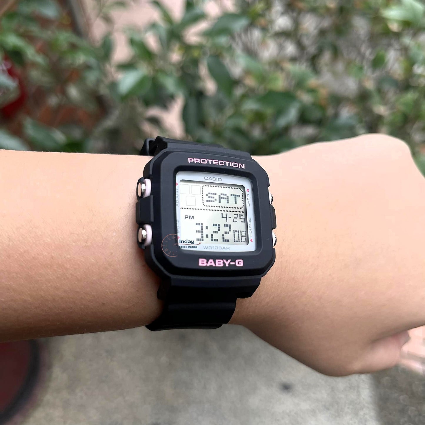 Casio Baby-G Women's Watch BGD-10KH-1 Mineral Glass Resin Band Shock Resistant BatteryLlife: 3 Years