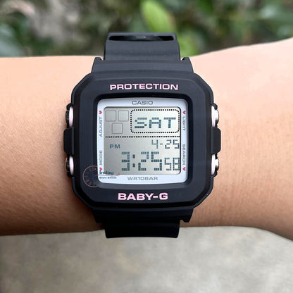 Casio Baby-G Women's Watch BGD-10KH-1 Mineral Glass Resin Band Shock Resistant BatteryLlife: 3 Years