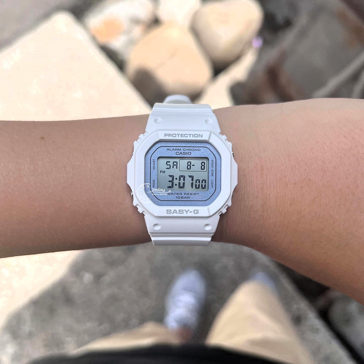 Casio Baby-G Women's Watch BGD-565SC-2B Mineral Glass Shock Resistant Resin Band Battery Life: 3 Years