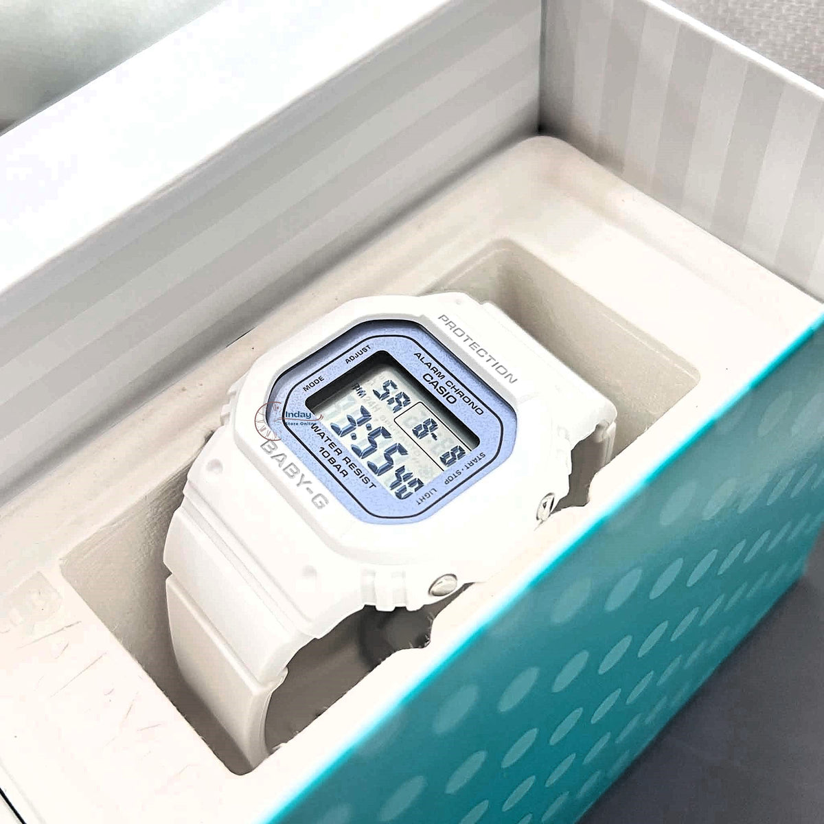 Casio Baby-G Women's Watch BGD-565SC-2B Mineral Glass Shock Resistant Resin Band Battery Life: 3 Years