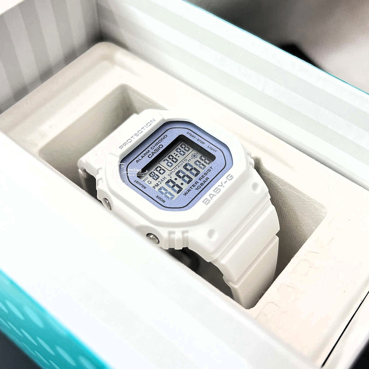 Casio Baby-G Women's Watch BGD-565SC-2B Mineral Glass Shock Resistant Resin Band Battery Life: 3 Years