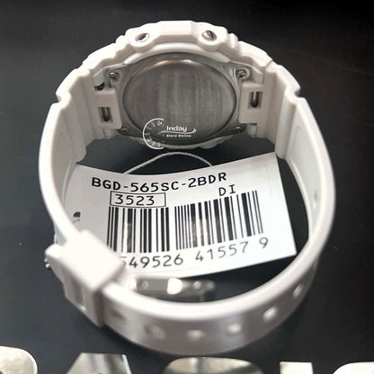 Casio Baby-G Women's Watch BGD-565SC-2B Mineral Glass Shock Resistant Resin Band Battery Life: 3 Years