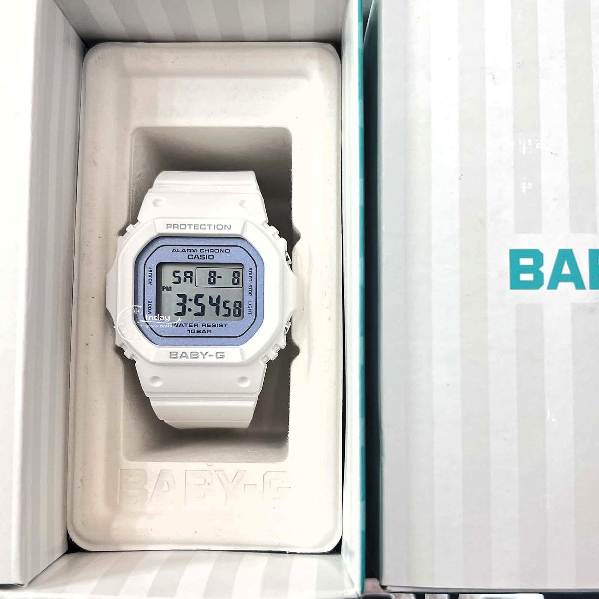 Casio Baby-G Women's Watch BGD-565SC-2B Mineral Glass Shock Resistant Resin Band Battery Life: 3 Years