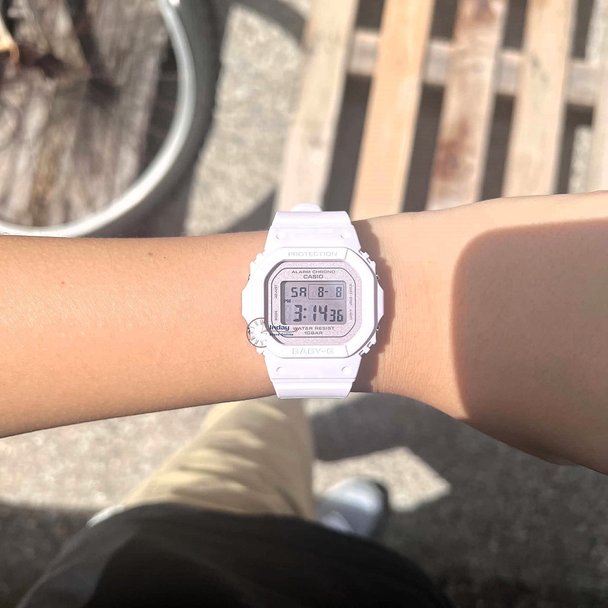 Casio Baby-G Women's Watch BGD-565SC-4B Mineral Glass Shock Resistant Resin Band Battery Life: 3 Years