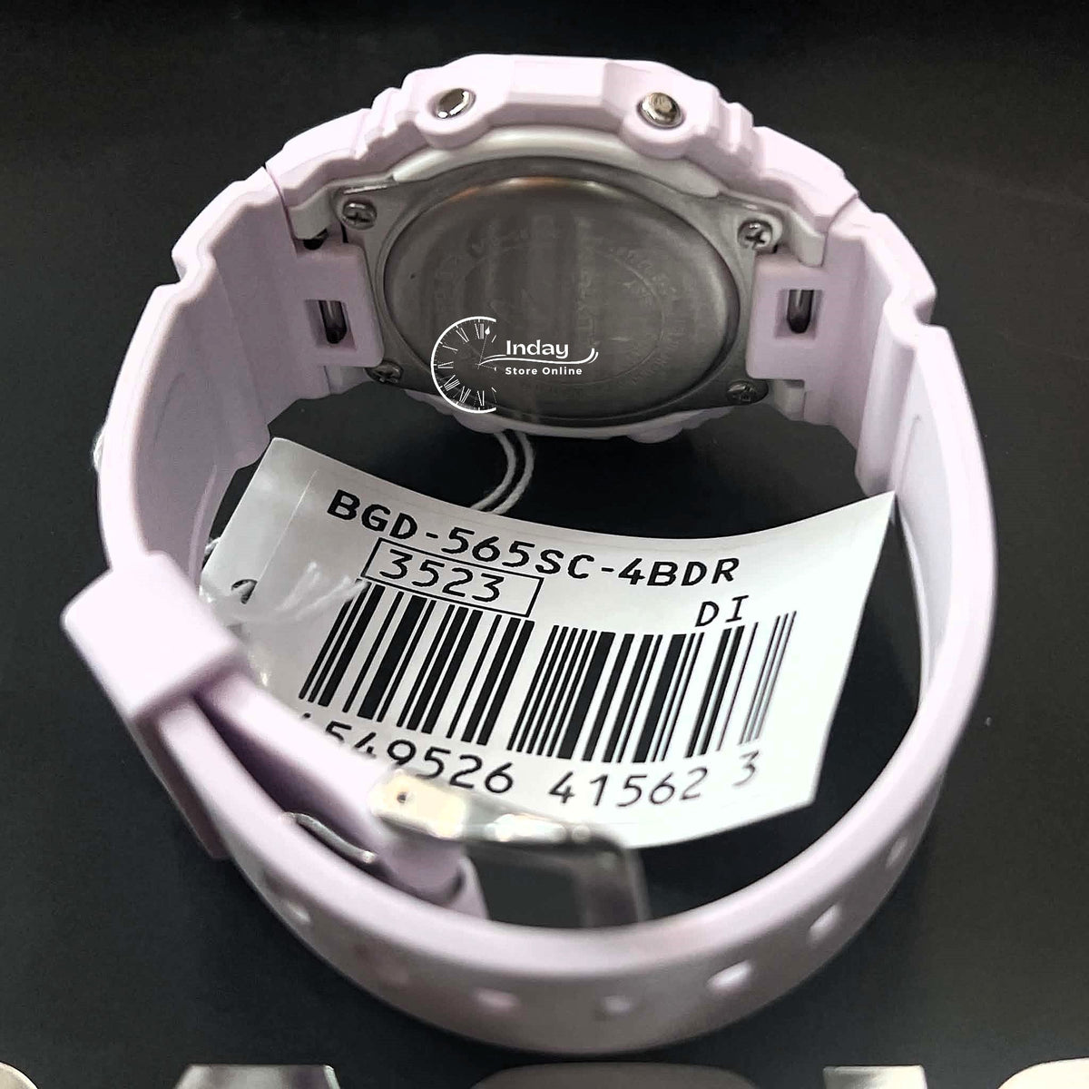 Casio Baby-G Women's Watch BGD-565SC-4B Mineral Glass Shock Resistant Resin Band Battery Life: 3 Years