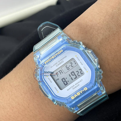 Casio Baby-G Women's Watch BGD-565SJ-2 Resin Band Shock Resistant Transparent Color Strap