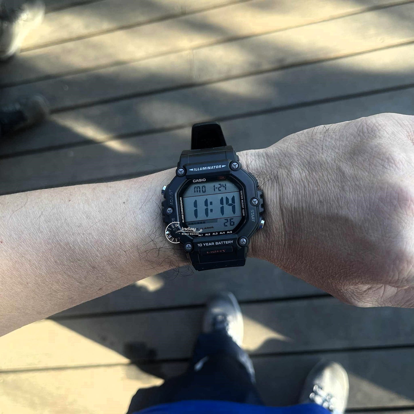 Casio Digital Men's Watch AE-1600H-1A Resin Band Resin Glass Battery Life: 10 years