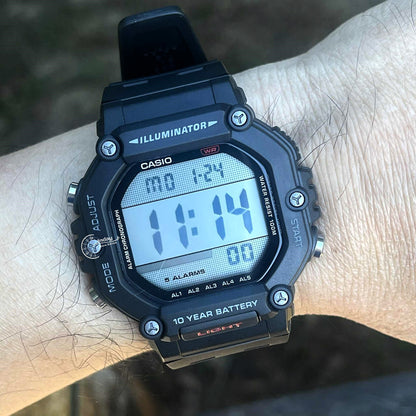 Casio Digital Men's Watch AE-1600H-1A Resin Band Resin Glass Battery Life: 10 years