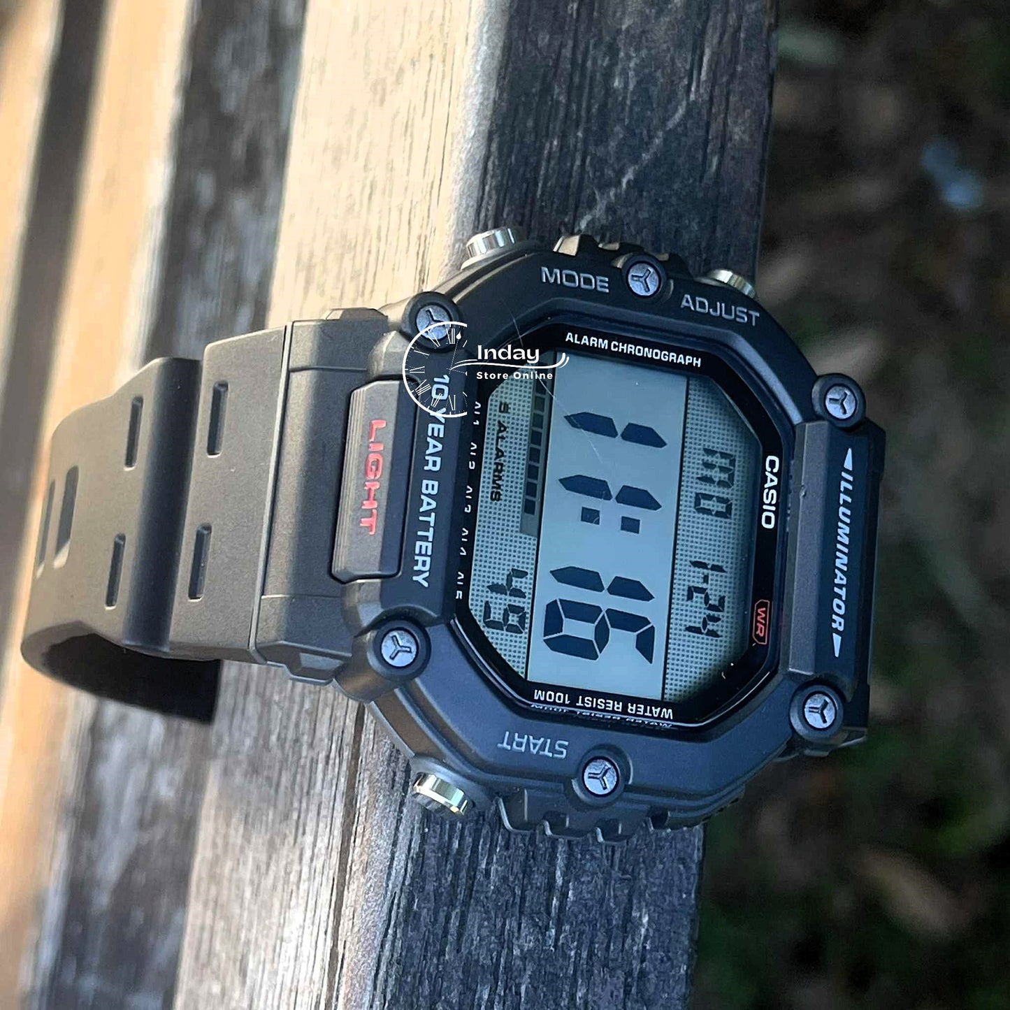 Casio Digital Men's Watch AE-1600H-1A Resin Band Resin Glass Battery Life: 10 years