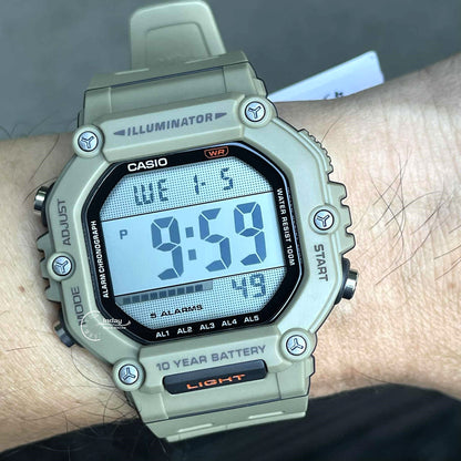 Casio Digital Men's Watch AE-1600H-5A Resin Band Resin Glass Battery Life: 10 years