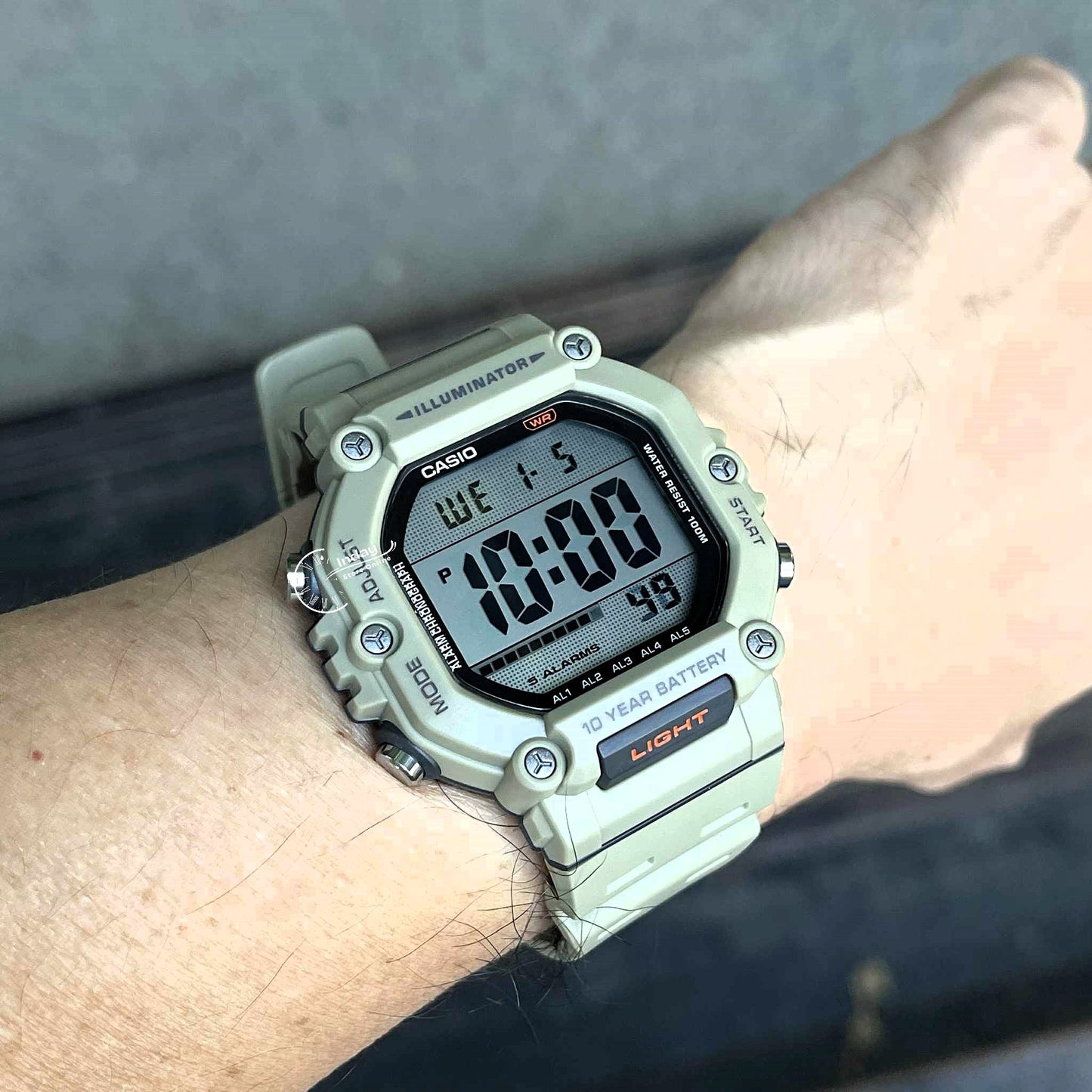 Casio Digital Men's Watch AE-1600H-5A Resin Band Resin Glass Battery Life: 10 years