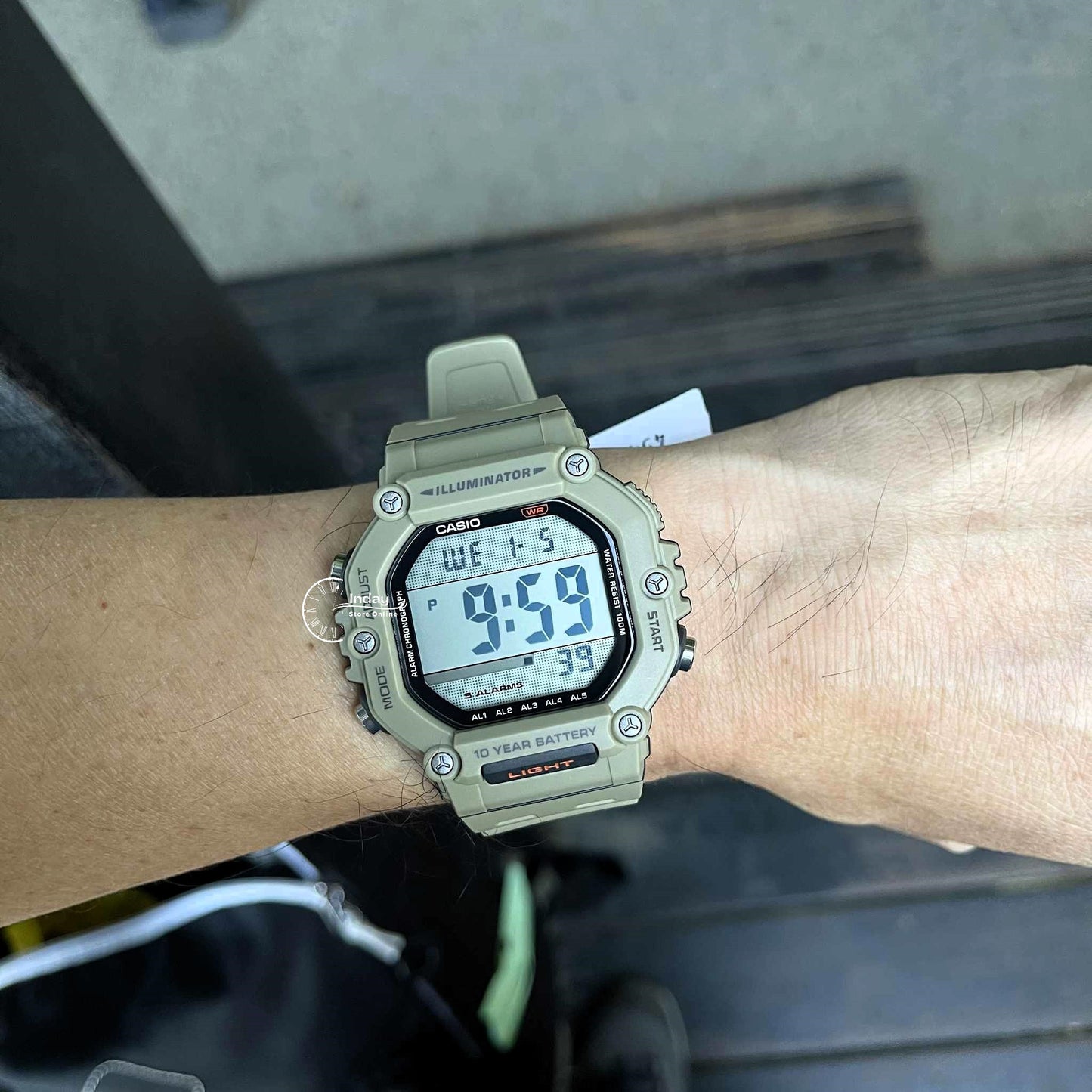 Casio Digital Men's Watch AE-1600H-5A Resin Band Resin Glass Battery Life: 10 years