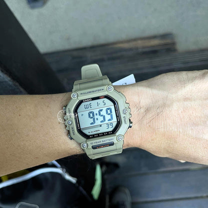 Casio Digital Men's Watch AE-1600H-5A Resin Band Resin Glass Battery Life: 10 years