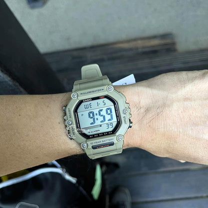 Casio Digital Men's Watch AE-1600H-5A Resin Band Resin Glass Battery Life: 10 years