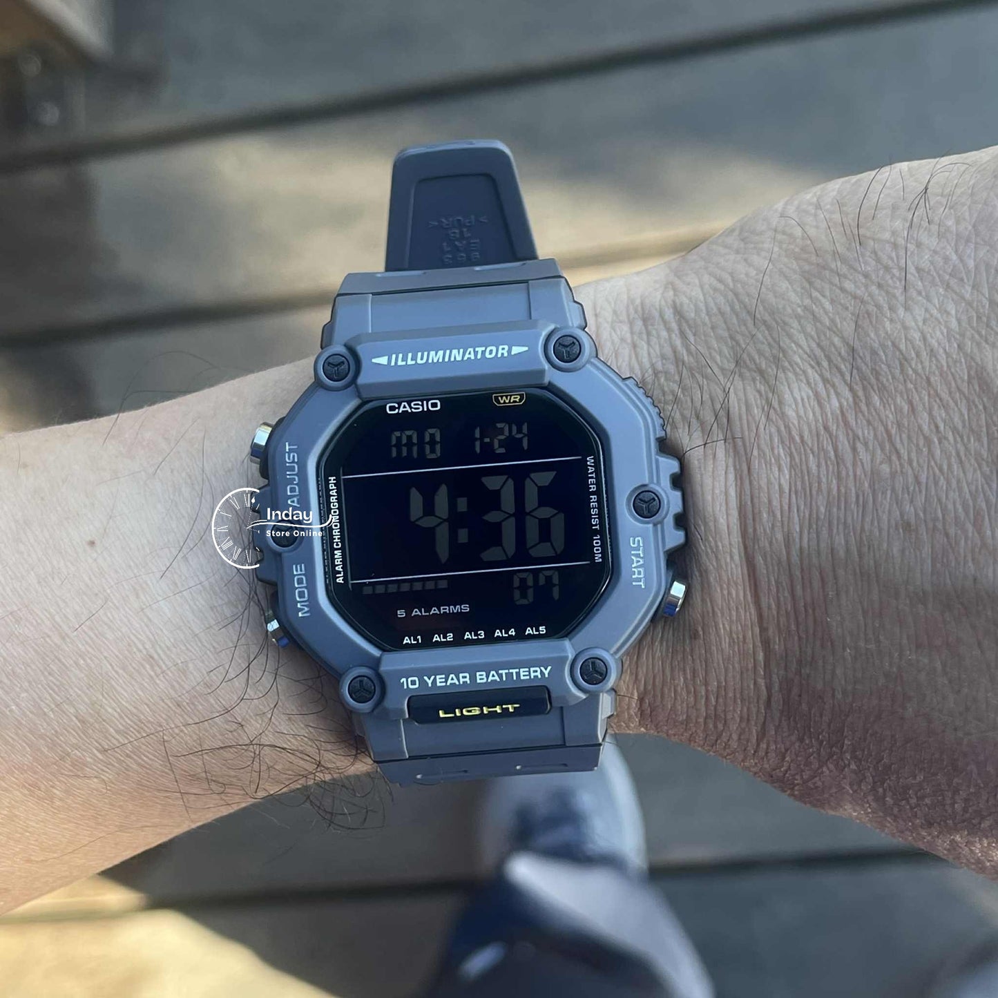 Casio Digital Men's Watch AE-1600H-8B Resin Band Resin Glass Battery Life: 10 years