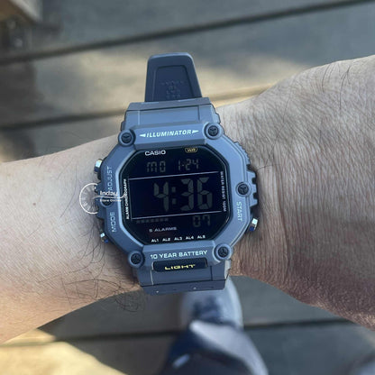 Casio Digital Men's Watch AE-1600H-8B Resin Band Resin Glass Battery Life: 10 years