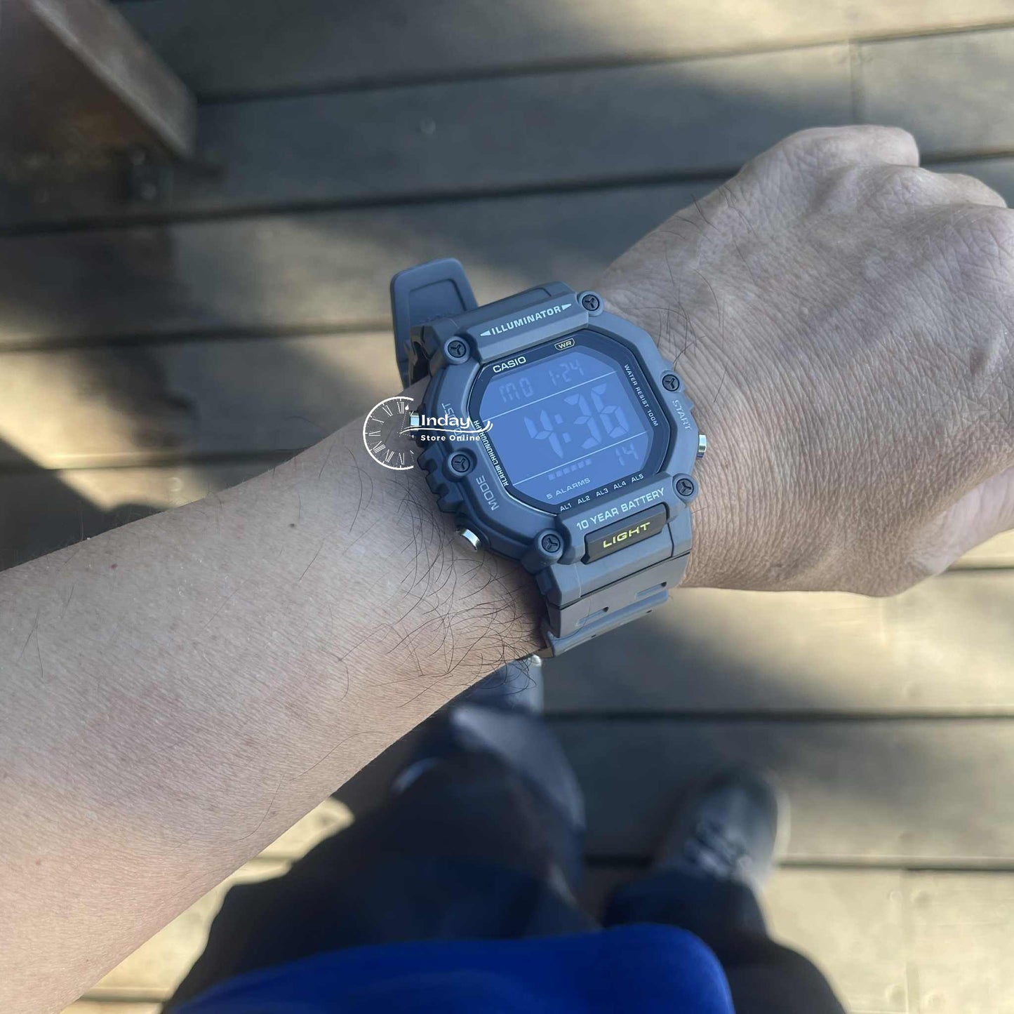 Casio Digital Men's Watch AE-1600H-8B Resin Band Resin Glass Battery Life: 10 years