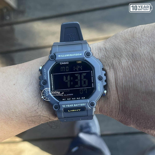 Casio Digital Men's Watch AE-1600H-8B Resin Band Resin Glass Battery Life: 10 years