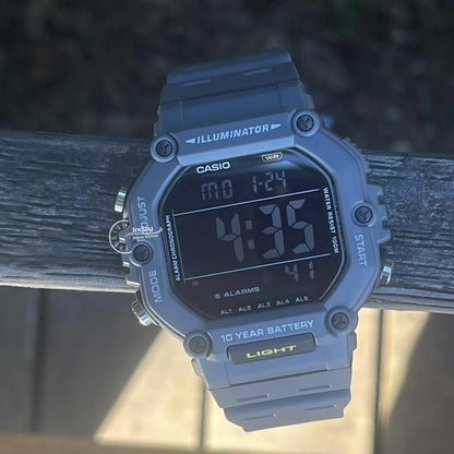 Casio Digital Men's Watch AE-1600H-8B Resin Band Resin Glass Battery Life: 10 years