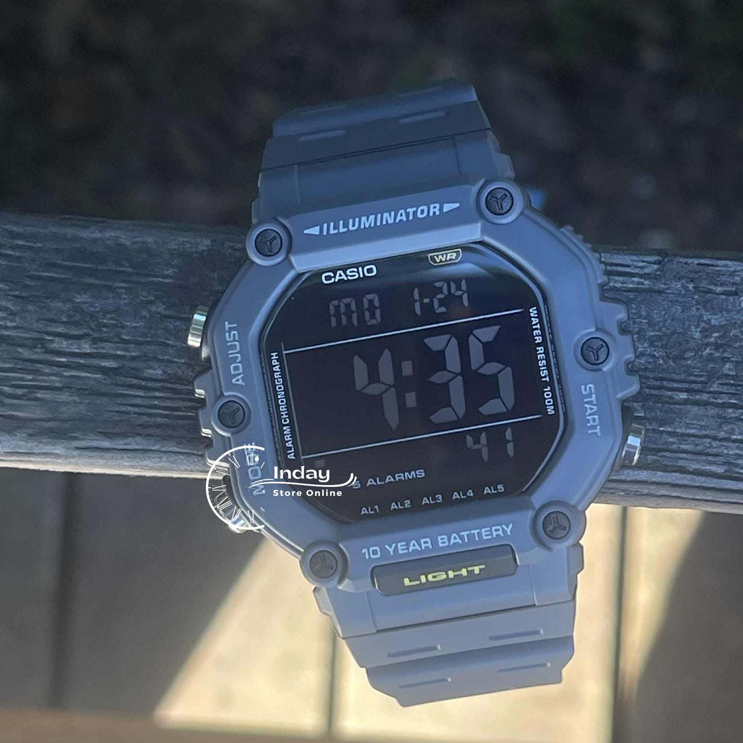 Casio Digital Men's Watch AE-1600H-8B Resin Band Resin Glass Battery Life: 10 years
