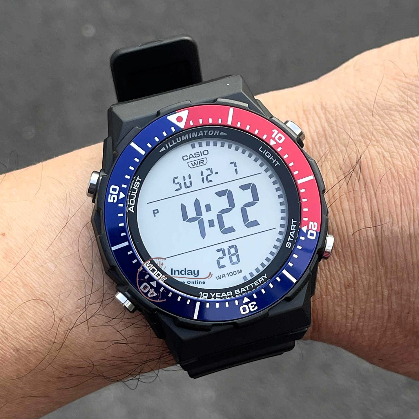 Casio Digital  Men's Watch AE-1700H-1A2 Resin Glass Resin Band Battery Life: 10 Years