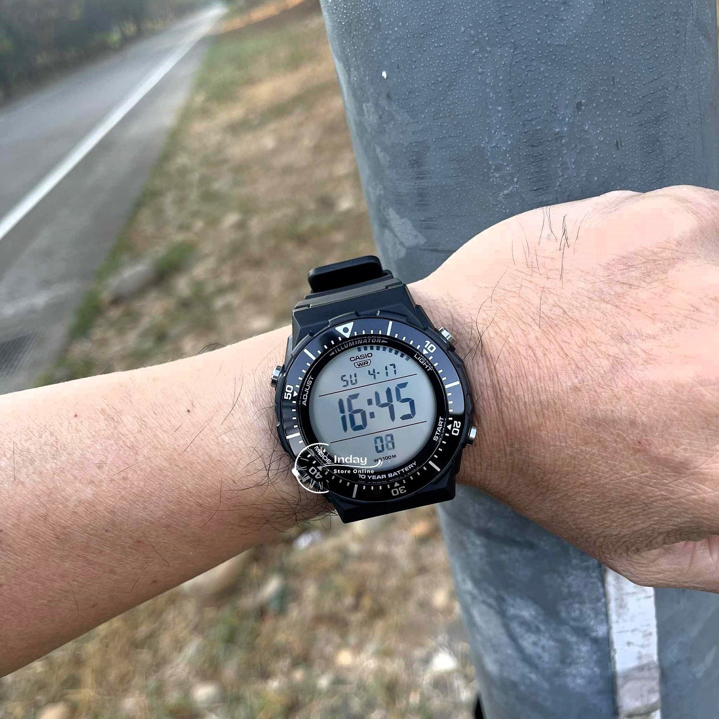 Casio Digital  Men's Watch AE-1700H-1A Resin Glass Resin Band Battery Life: 10 Years