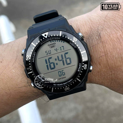 Casio Digital  Men's Watch AE-1700H-1A Resin Glass Resin Band Battery Life: 10 Years