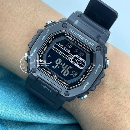 Casio Digital Men's Watch MWD-110HB-1B Resin Band Resin Glass Battery Life: 10 years