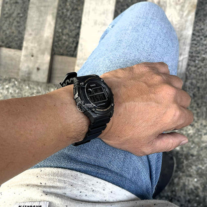 Casio Digital Men's Watch W-216H-1B Digital Resin Band Mineral Glass