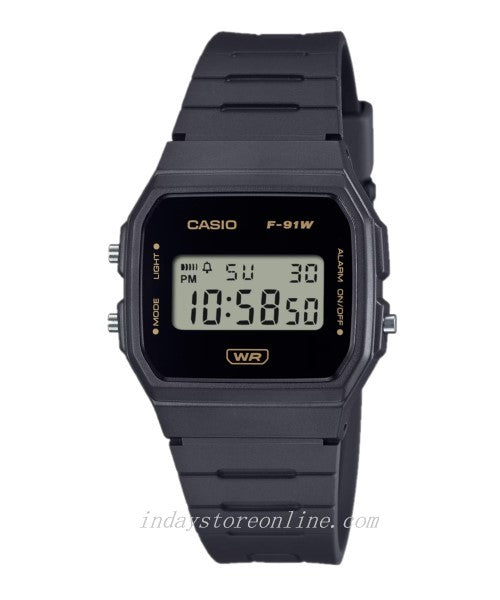 Casio Digital Women's Watch F-91WB-8A Bio-based Resin Band Battery Life: 7 years