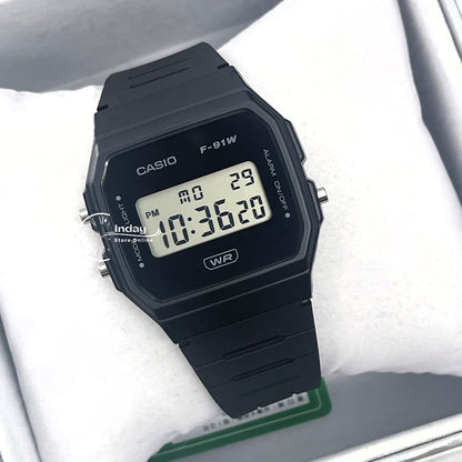 Casio Digital Women's Watch F-91WB-1A Bio-based Resin Band Battery Life: 7 years