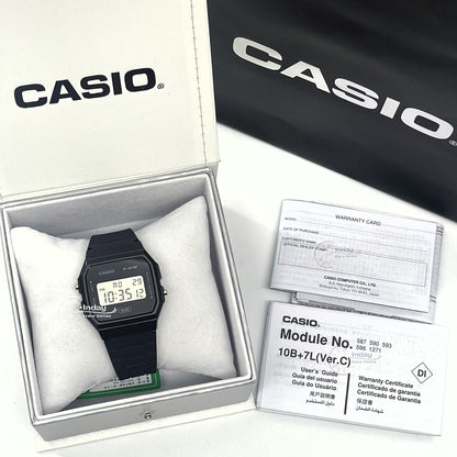 Casio Digital Women's Watch F-91WB-1A Bio-based Resin Band Battery Life: 7 years