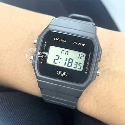 Casio Digital Women's Watch F-91WB-8A Bio-based Resin Band Battery Life: 7 years