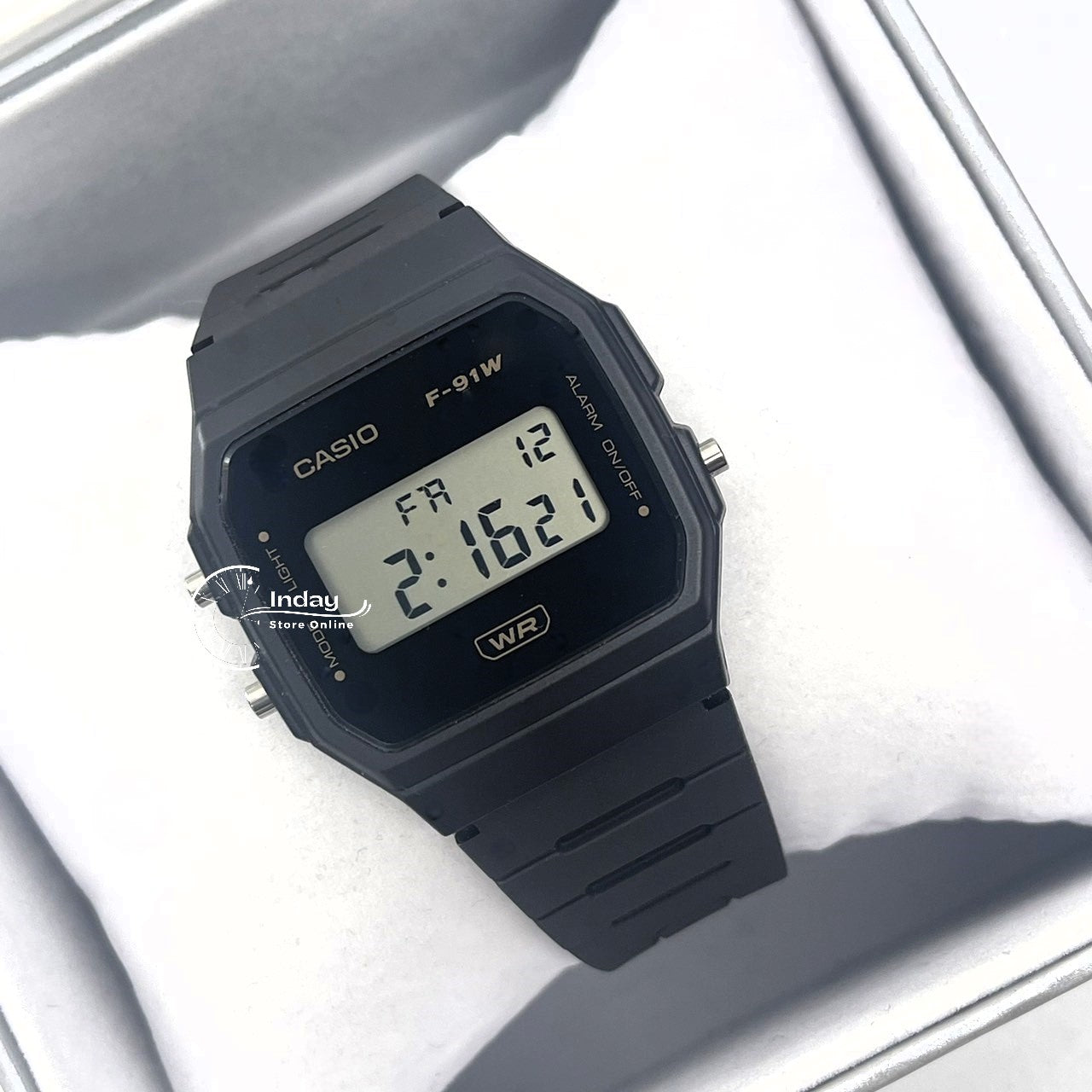 Casio Digital Women's Watch F-91WB-8A Bio-based Resin Band Battery Life: 7 years