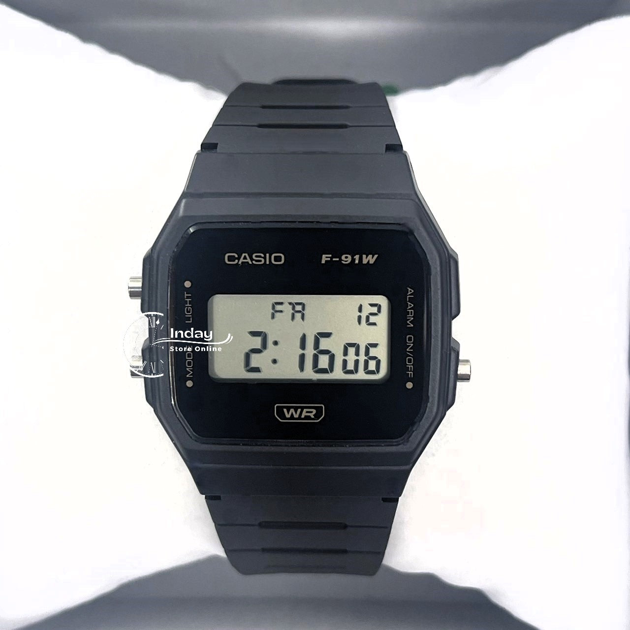 Casio Digital Women's Watch F-91WB-8A Bio-based Resin Band Battery Life: 7 years