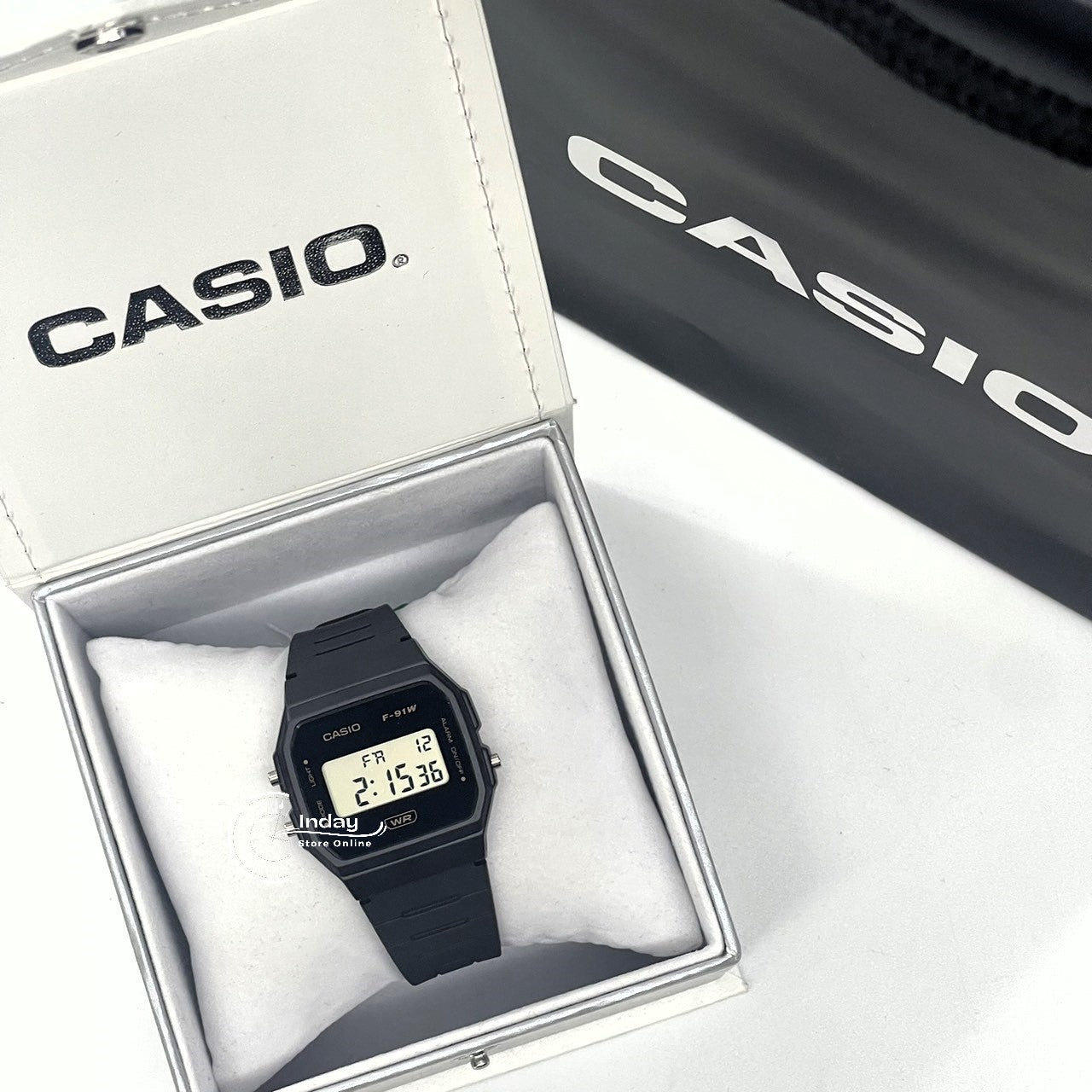 Casio Digital Women's Watch F-91WB-8A Bio-based Resin Band Battery Life: 7 years
