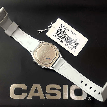 Casio Digital Women's Watch LW-204-7A Resin Glass Resin Band Battery Life: 3 Years
