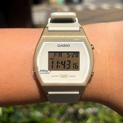 Casio Digital Women's Watch LW-204-9A Resin Glass Resin Band Battery Life: 3 Years