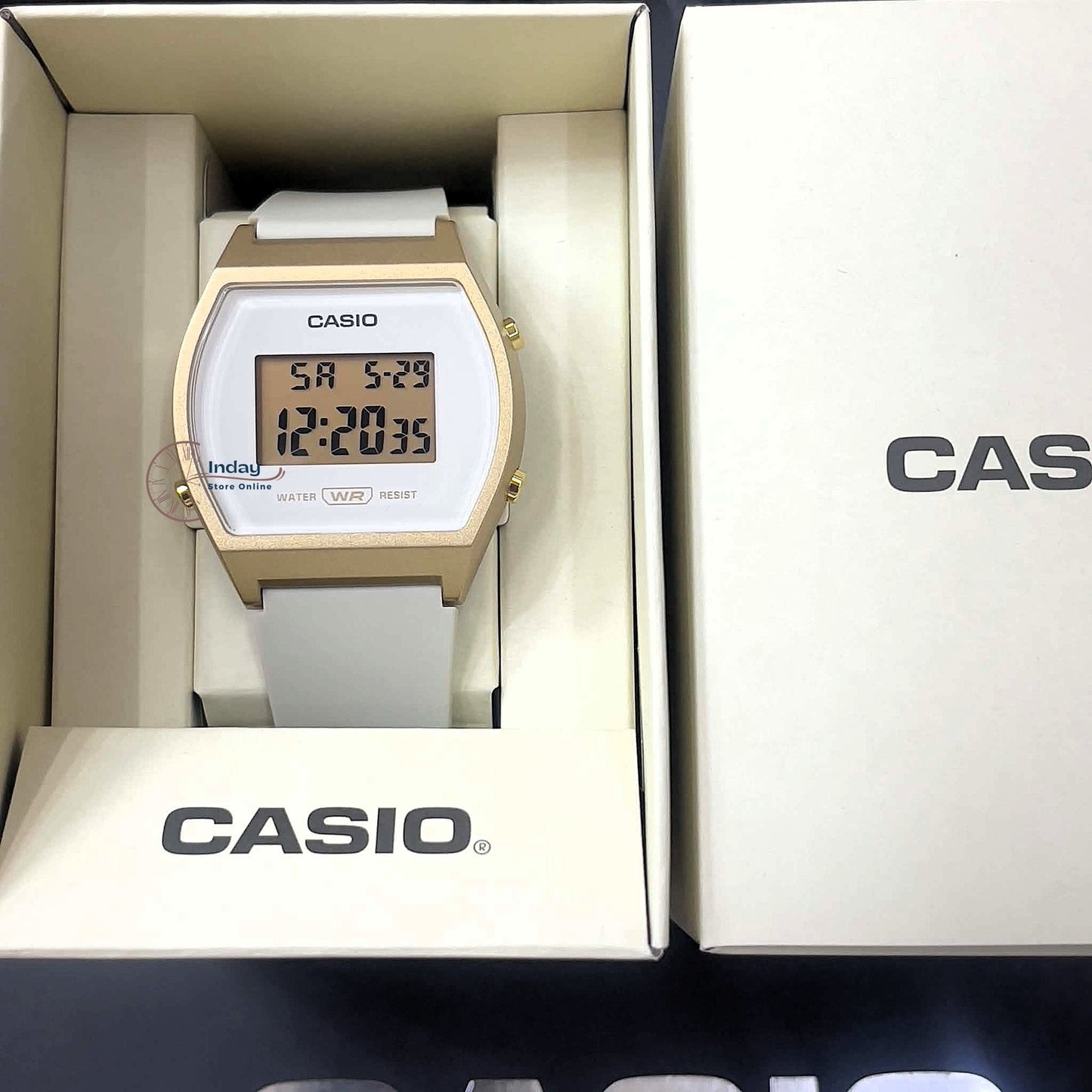 Casio Digital Women's Watch LW-204-9A Resin Glass Resin Band Battery Life: 3 Years
