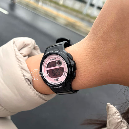Casio Digital Women's Watch LWS-1200H-1A2 Resin Glass Resin Band Battery Life: 5 Years