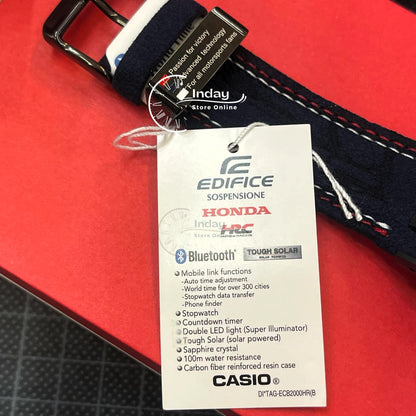 Casio Edifice Men's Watch ECB-2000HR-1A SOSPENSIONE Honda Racing Collaboration Mobile Link Bluetooth Tough Solar