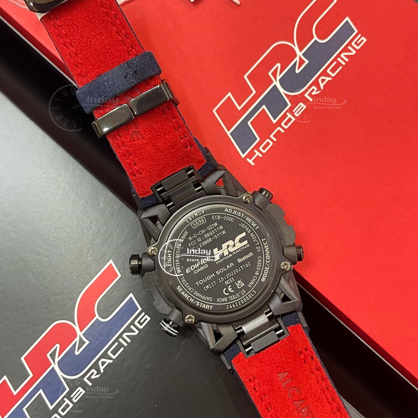 Casio Edifice Men's Watch ECB-2000HR-1A SOSPENSIONE Honda Racing Collaboration Mobile Link Bluetooth Tough Solar